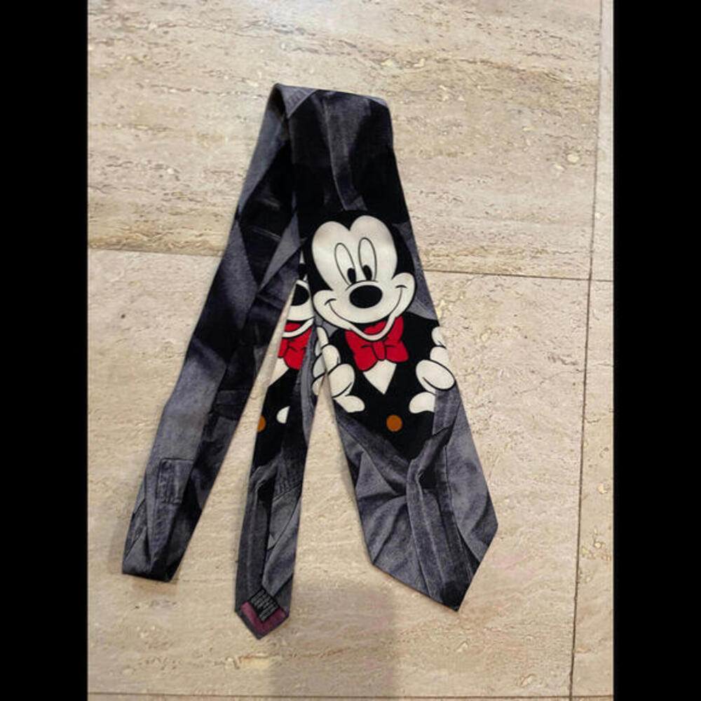 Mickey Co TIE RACK 100% Silk Tie Mens